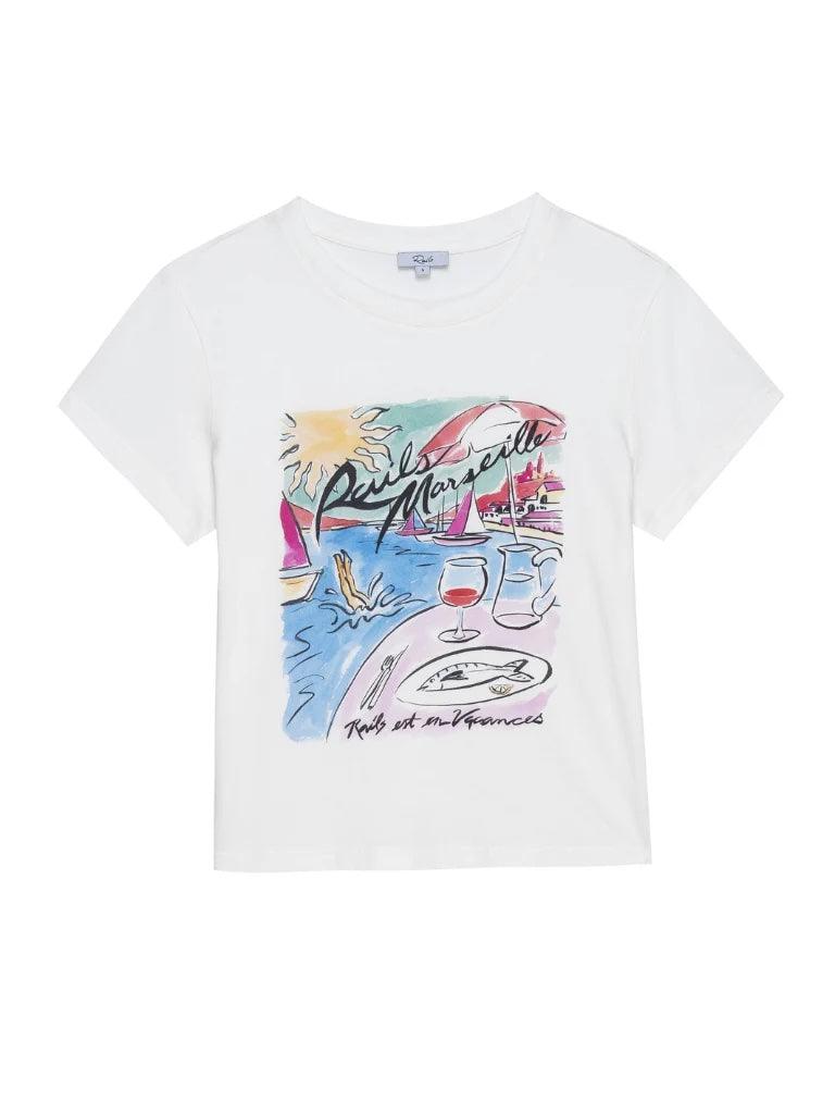 Rails Boyfriend Tee Marseille - No22 Damplassen