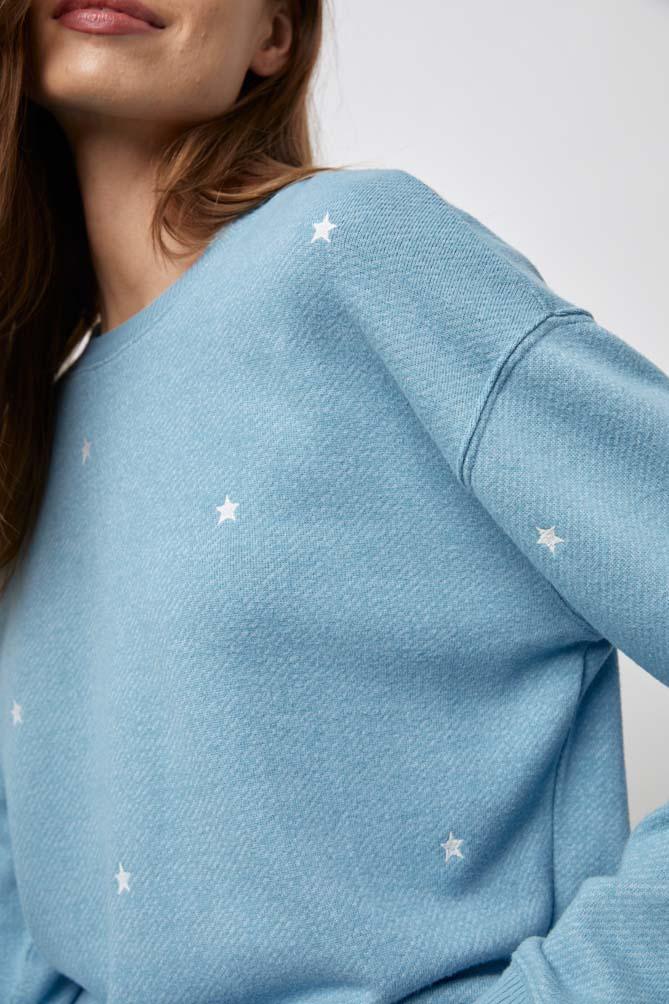 Ramona Sweater Aqua Stars - No22 Damplassen