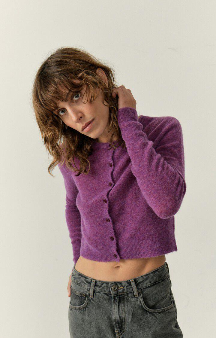 Razpark Cardigan Violine Multimelange - No22 Damplassen