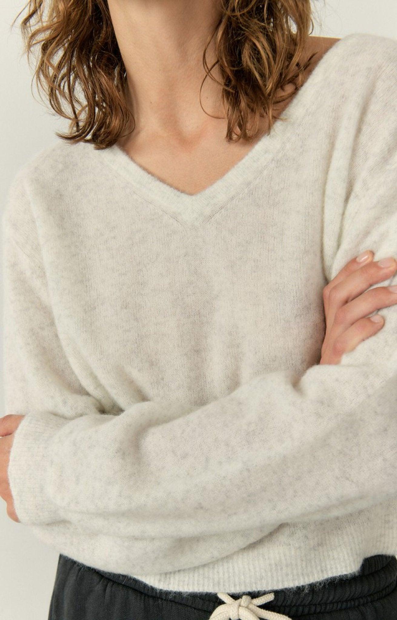 Razpark Jumper Multimelange Ecru - No22 Damplassen