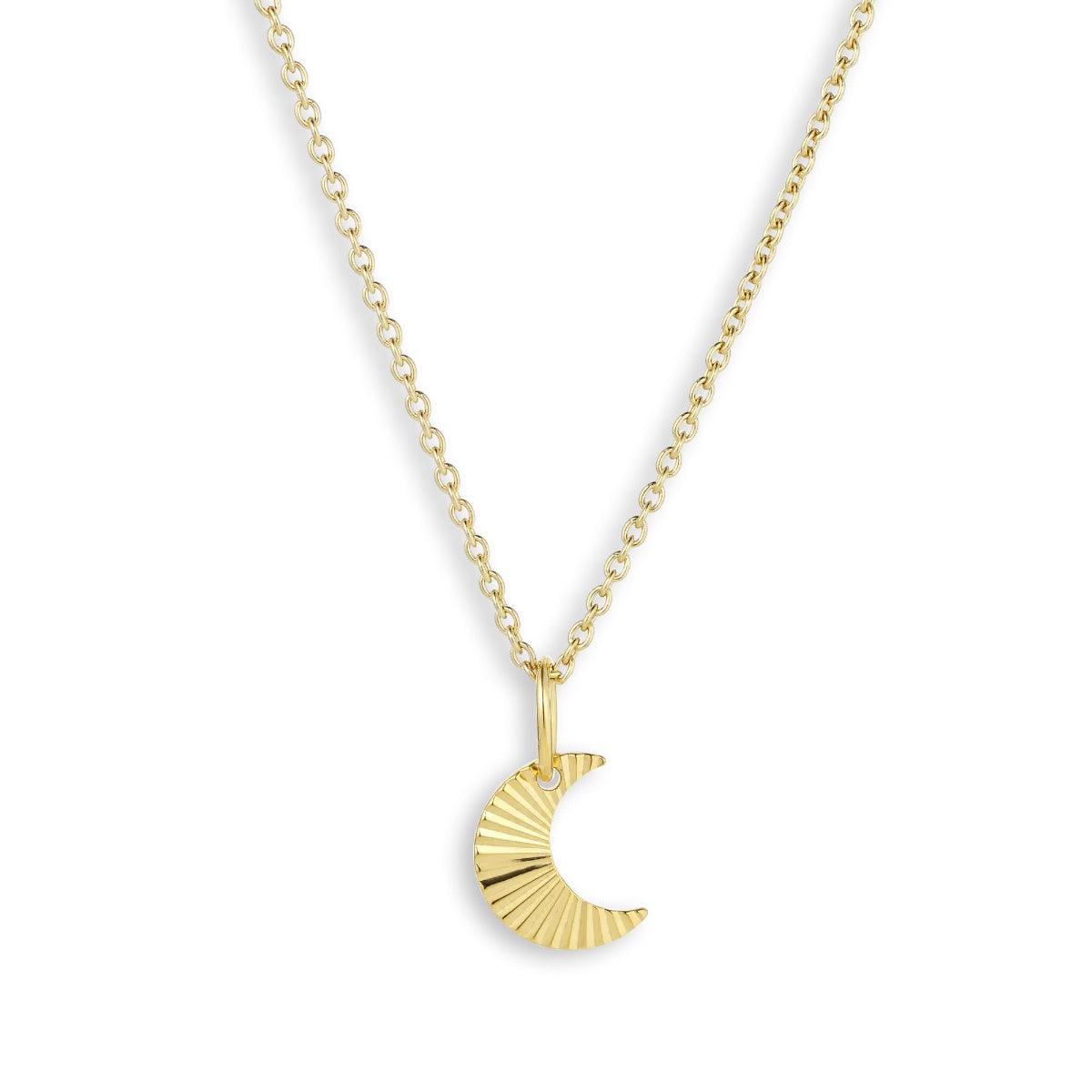 Reflection Half Moon Pendant Gold - No22 Damplassen