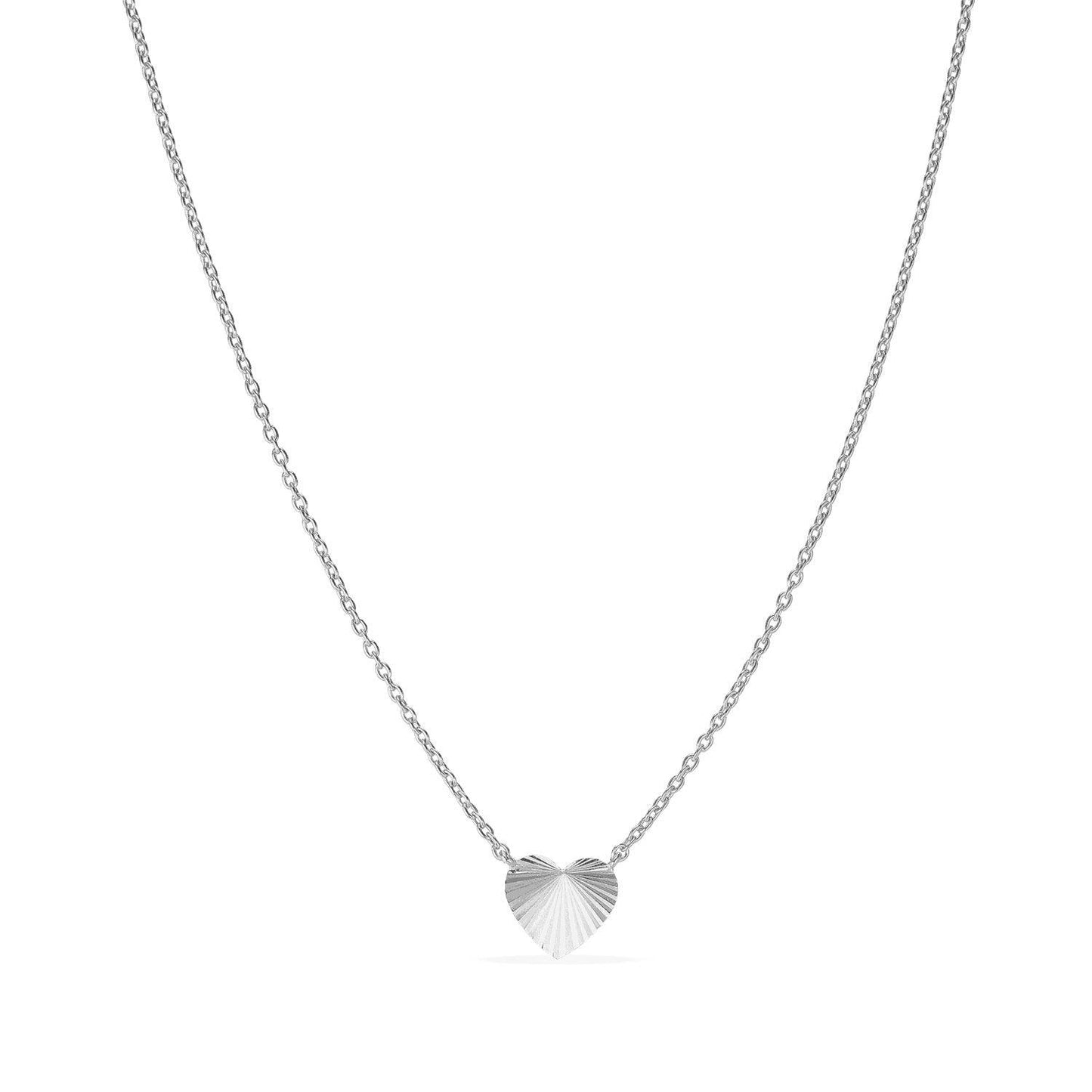 Reflection Heart Necklace Silver - No22 Damplassen