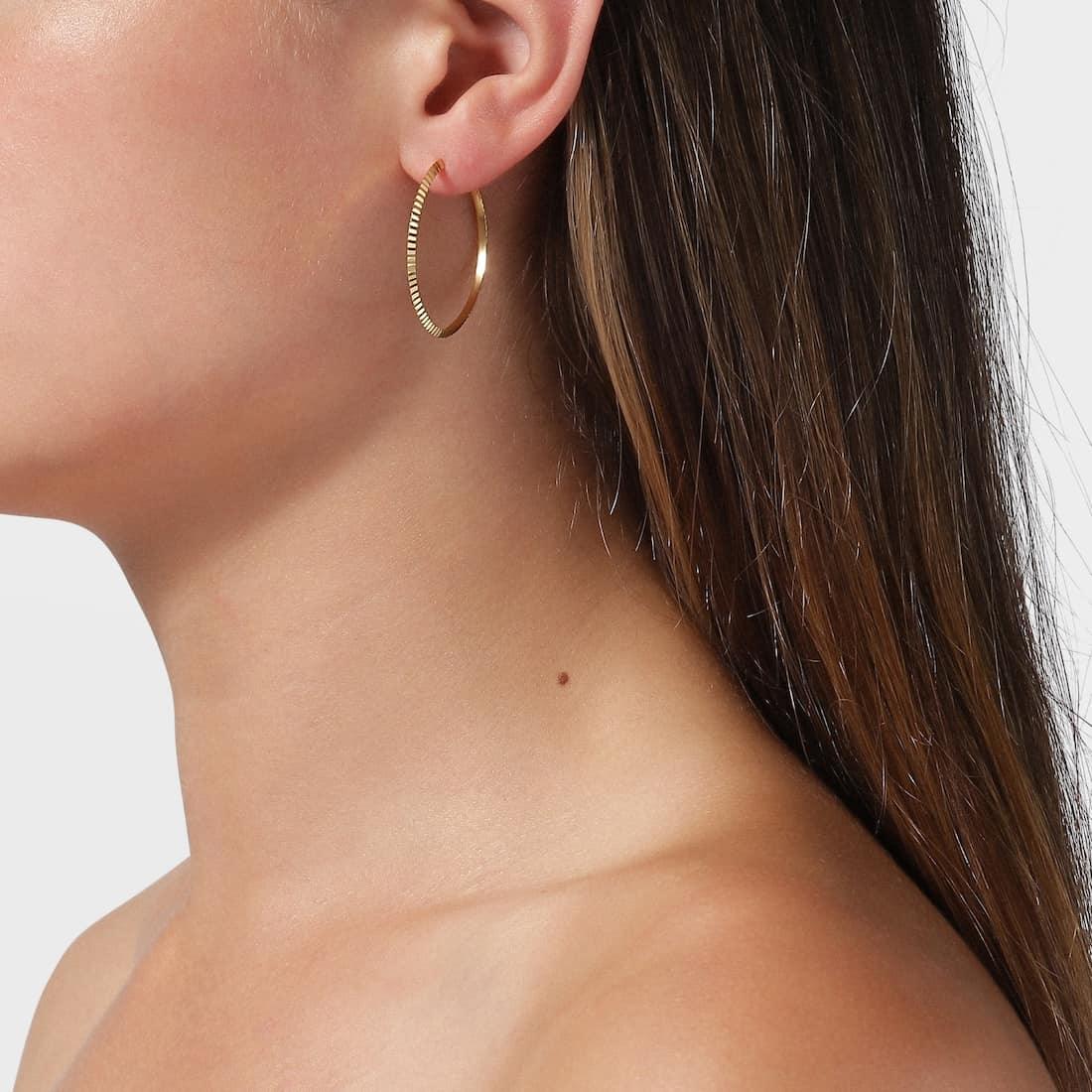 Jane Kønig - Reflection Hoops Gold - No22 Damplassen