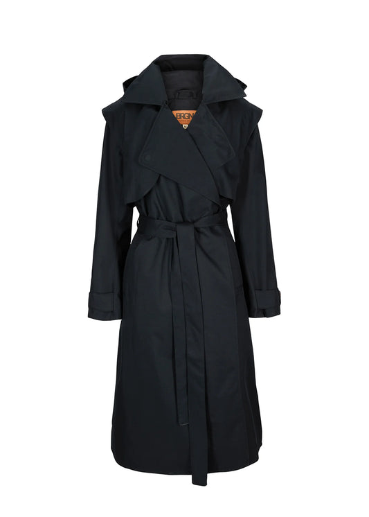 Regndråpe Trench Coat Black - No22 Damplassen
