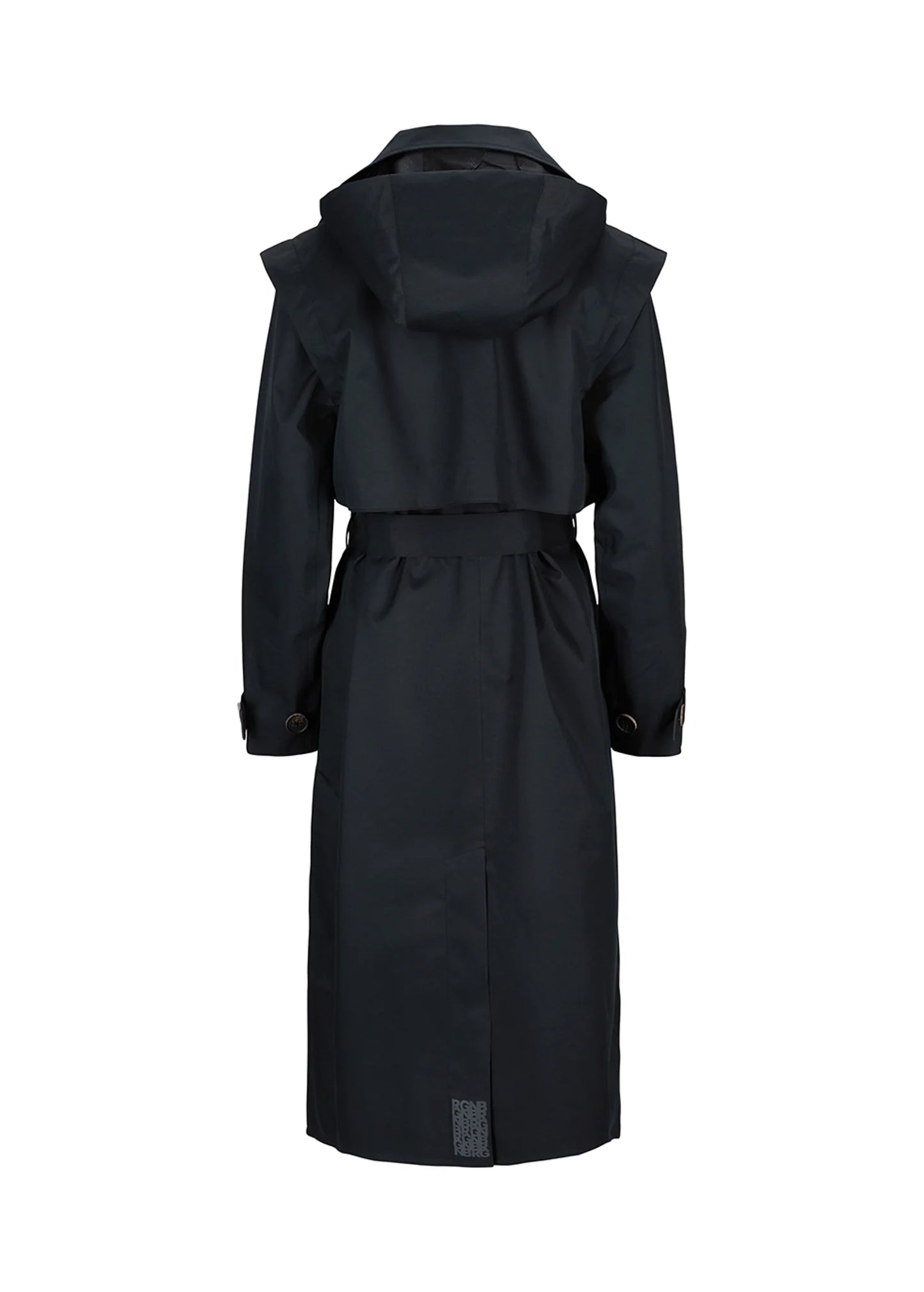 Regndråpe Trench Coat Black - No22 Damplassen