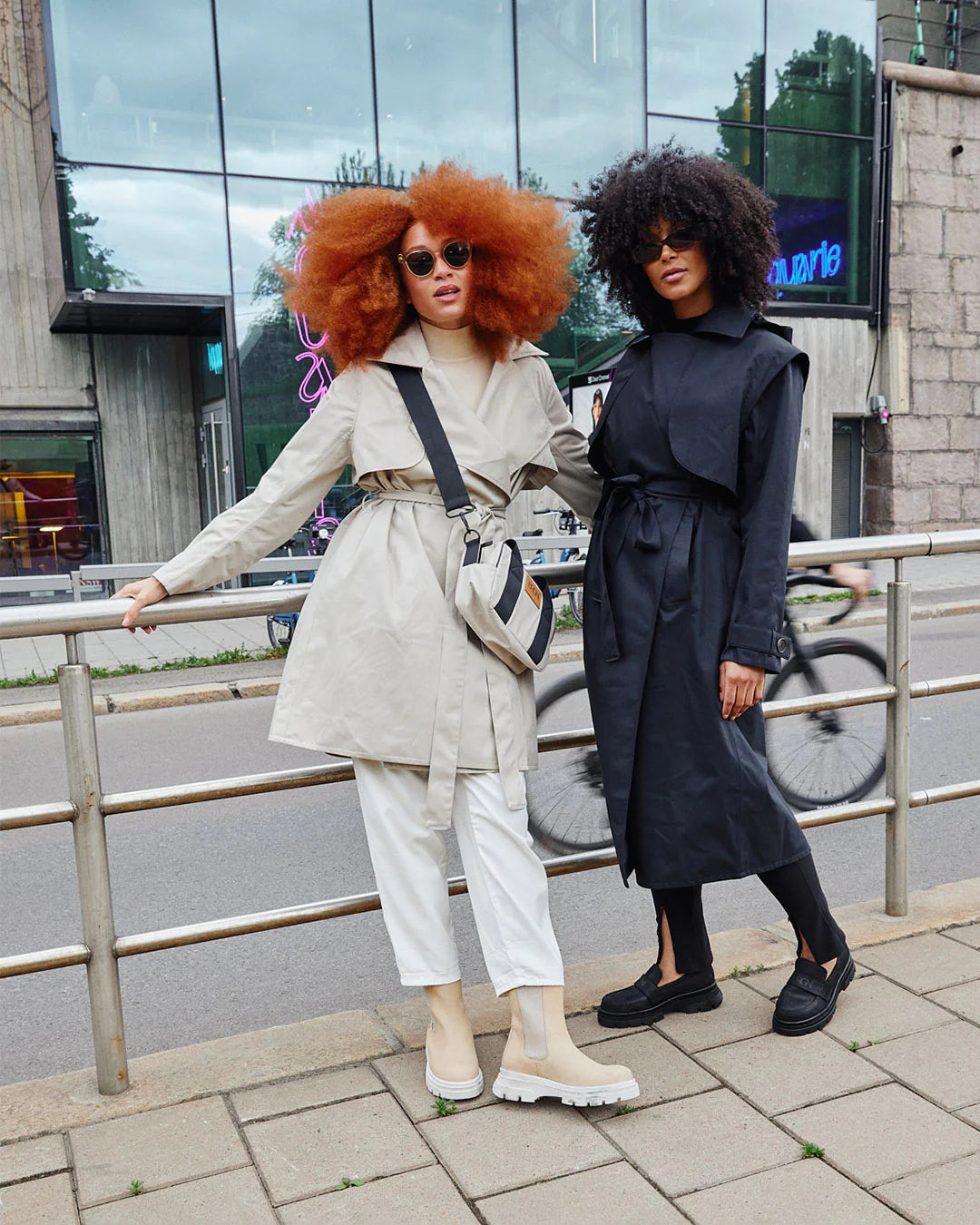 Regndråpe Trench Coat Black - No22 Damplassen