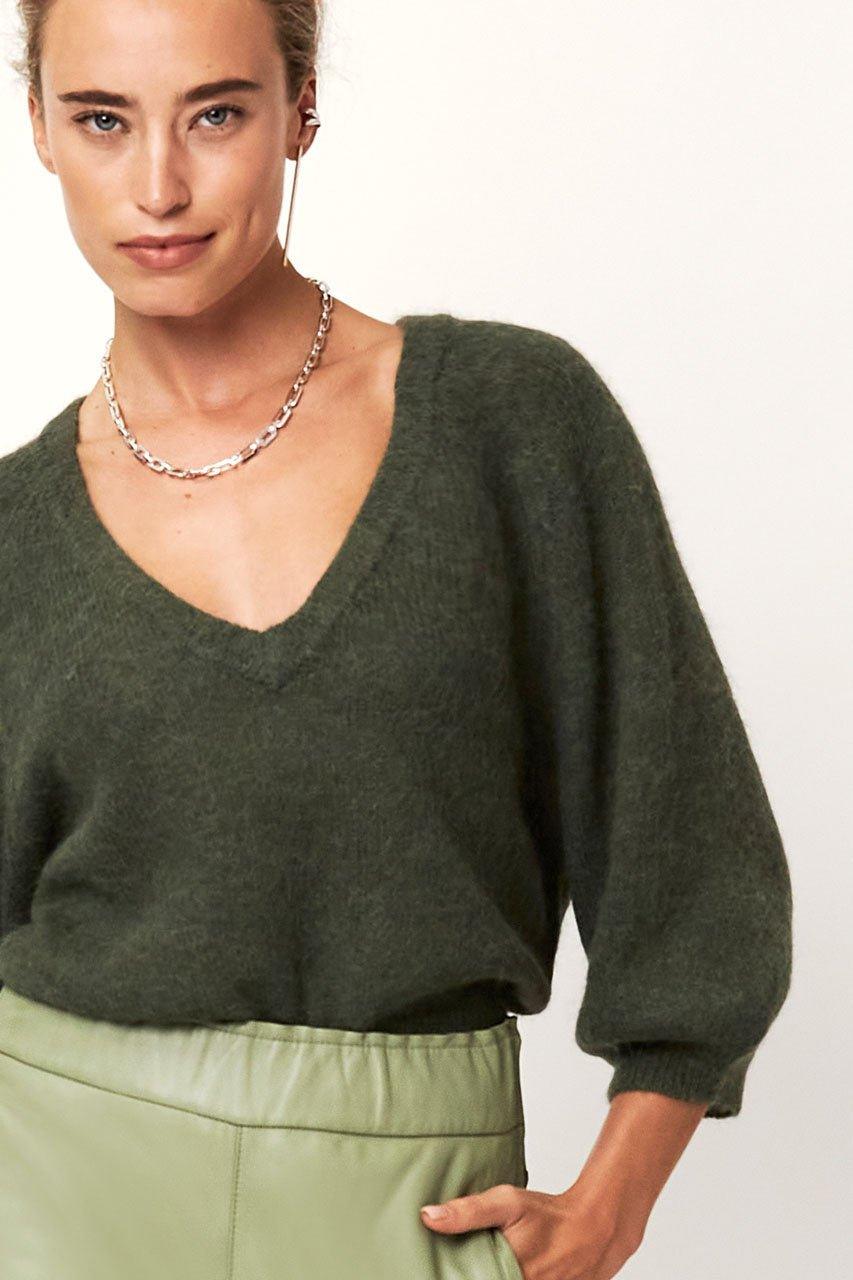 Rhoda Sweater Vetiver Green - No22 Damplassen