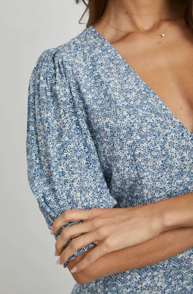 Roma Dress Blue Mini Garden - No22 Damplassen