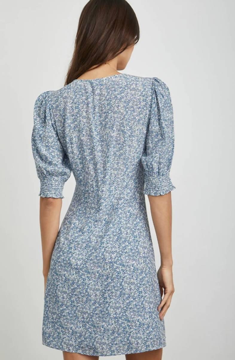 Roma Dress Blue Mini Garden - No22 Damplassen