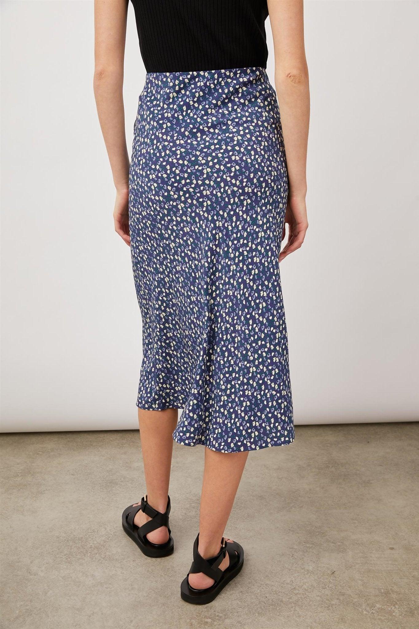 Rosetta Skirt Navy Ditsy Floral - No22 Damplassen