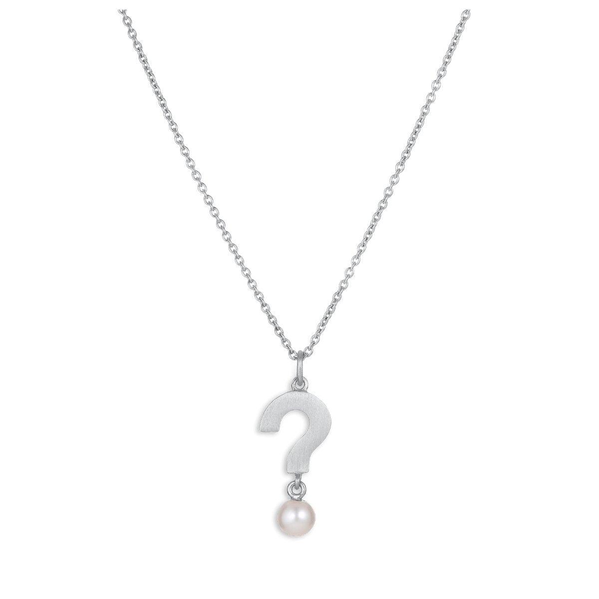 Jane Kønig - Row Pearl Pendant Silver - No22 Damplassen