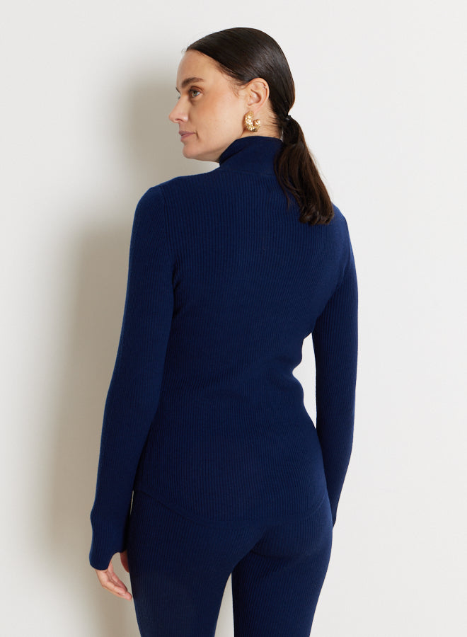 Sage Sweater Marine - No22 Damplassen
