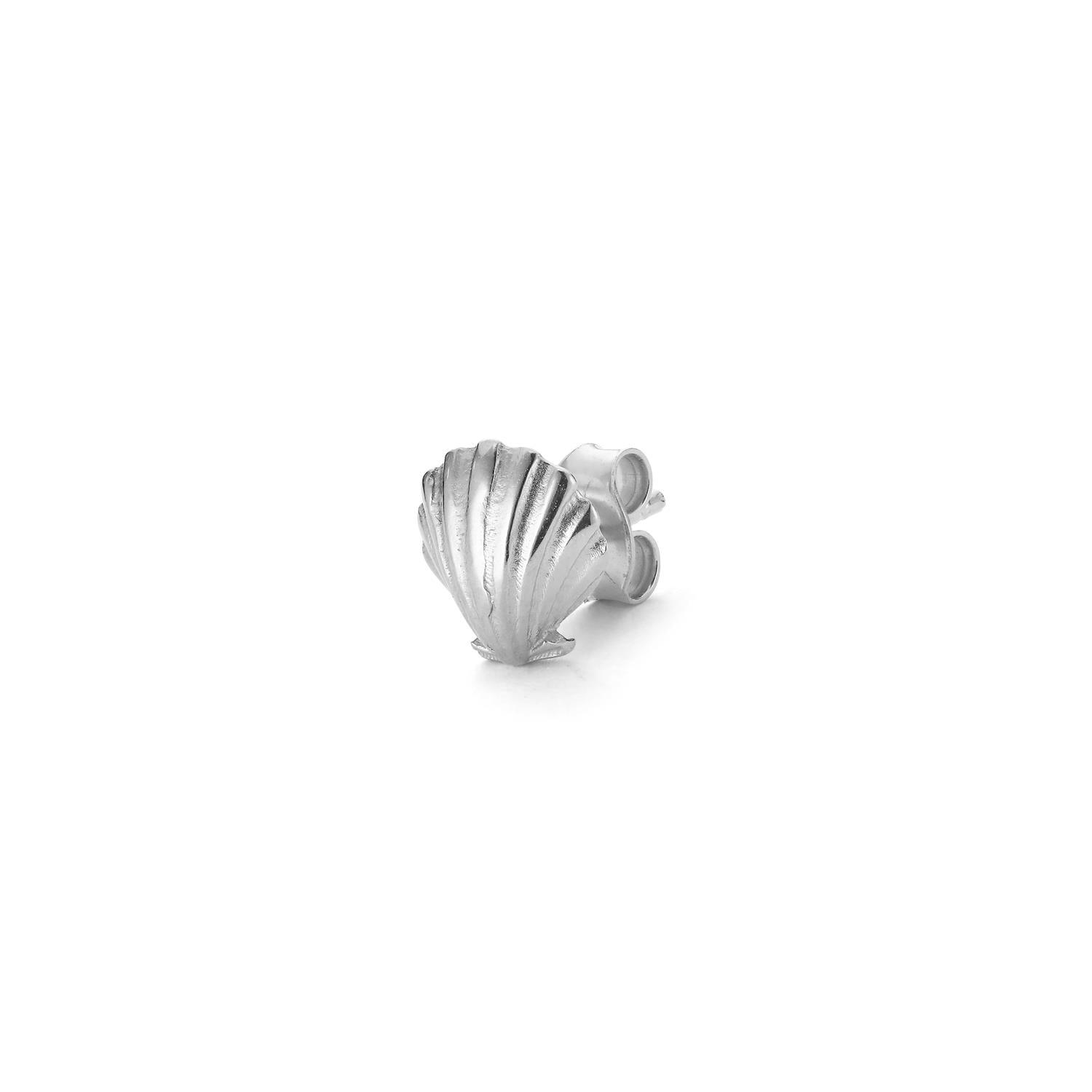 Salon Scallop Earstuds Silver - No22 Damplassen