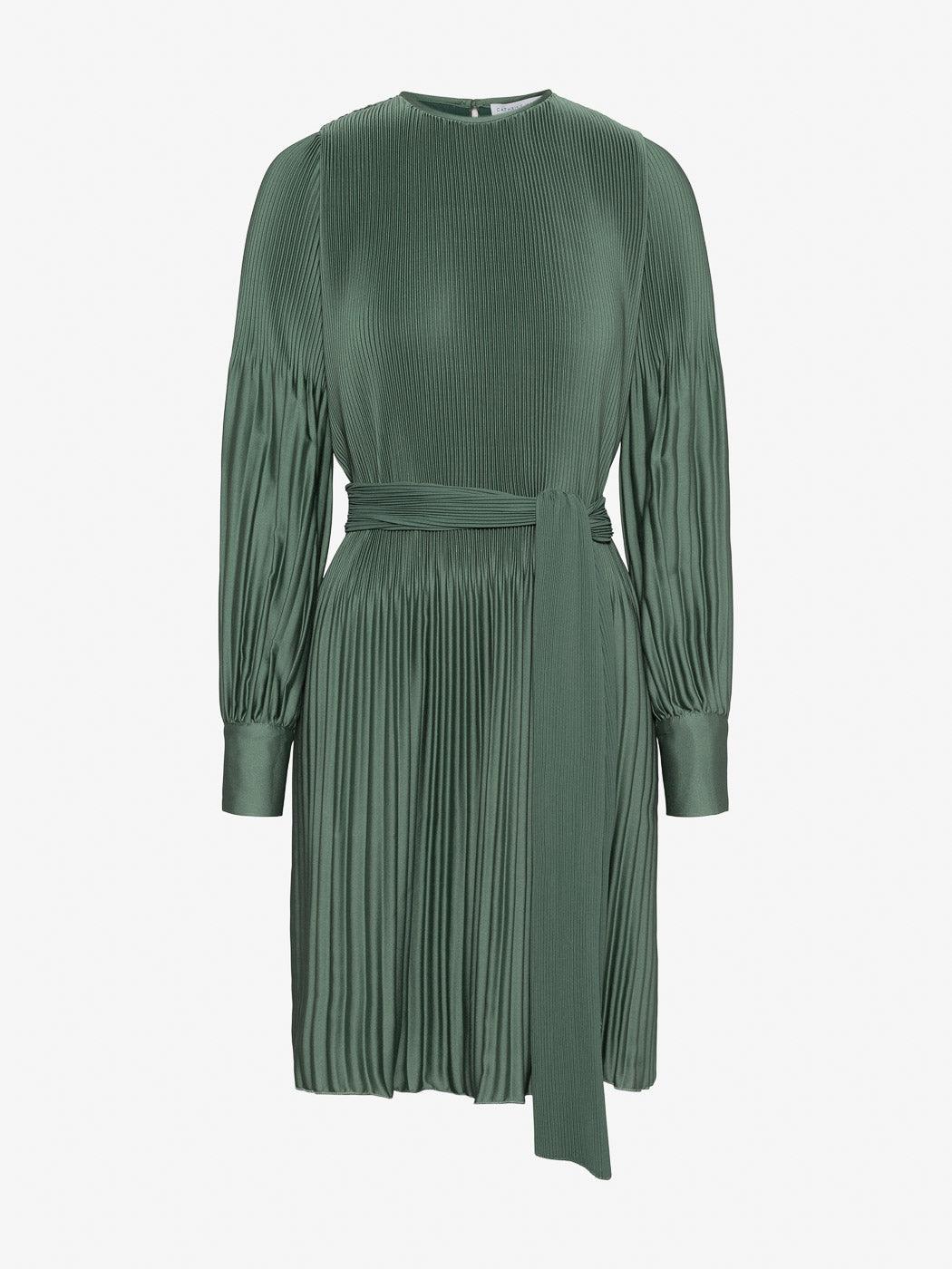 Satin Miami Dress Shiny Seaweed - No22 Damplassen