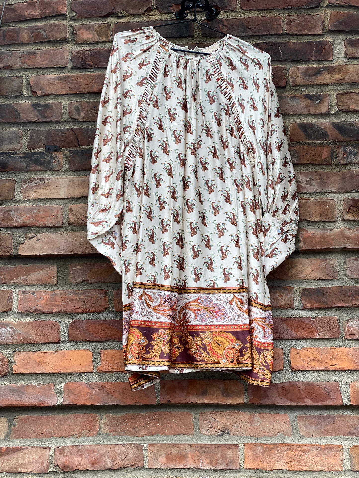Satin Shift Dress Vintage Paisley - No22 Damplassen