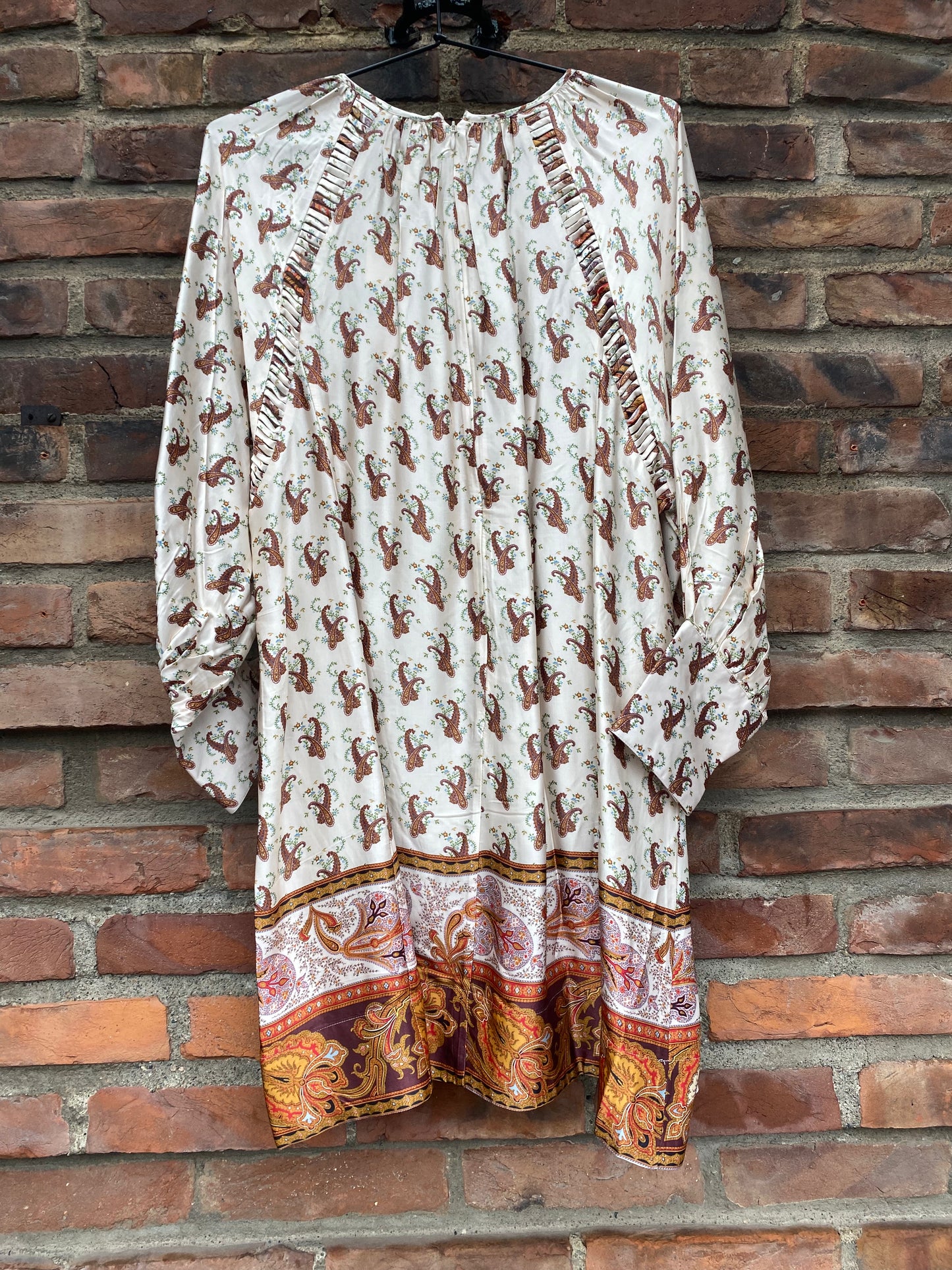 Satin Shift Dress Vintage Paisley - No22 Damplassen