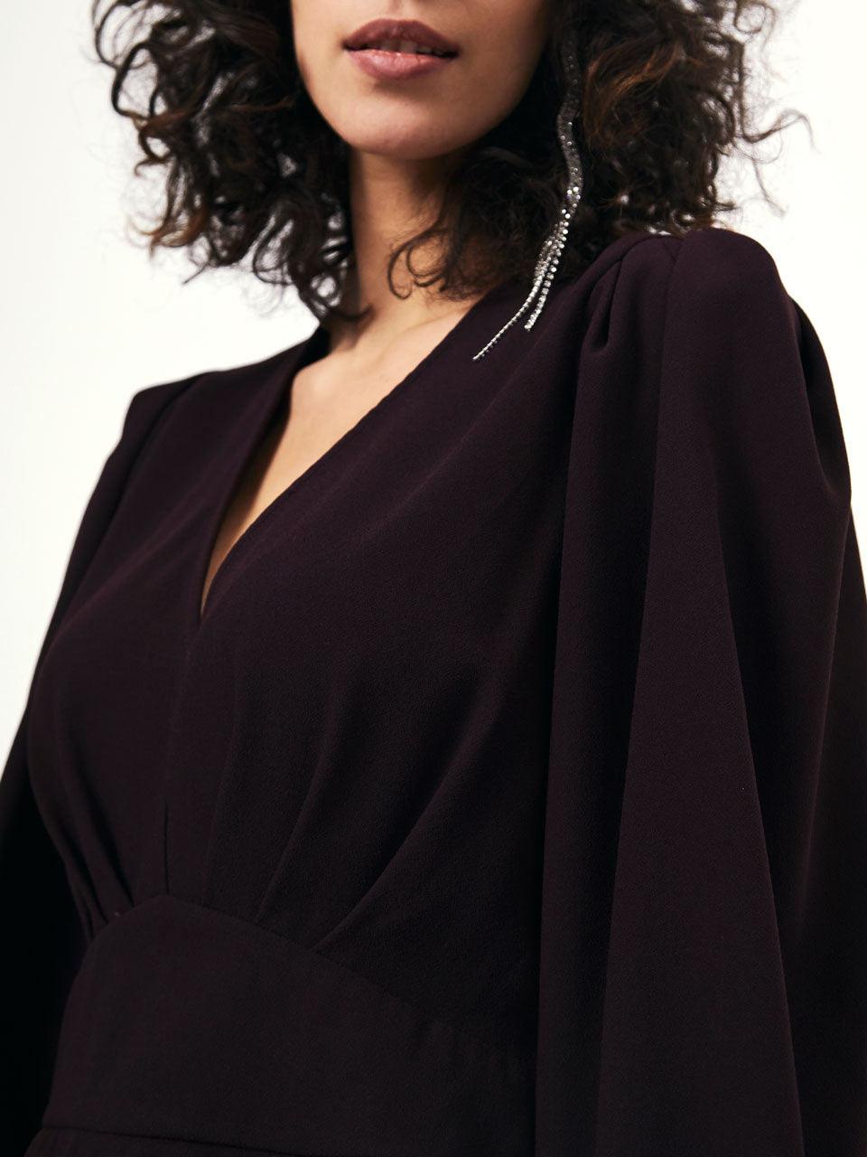 Sawyer Peplum Top Dark Grape - No22 Damplassen