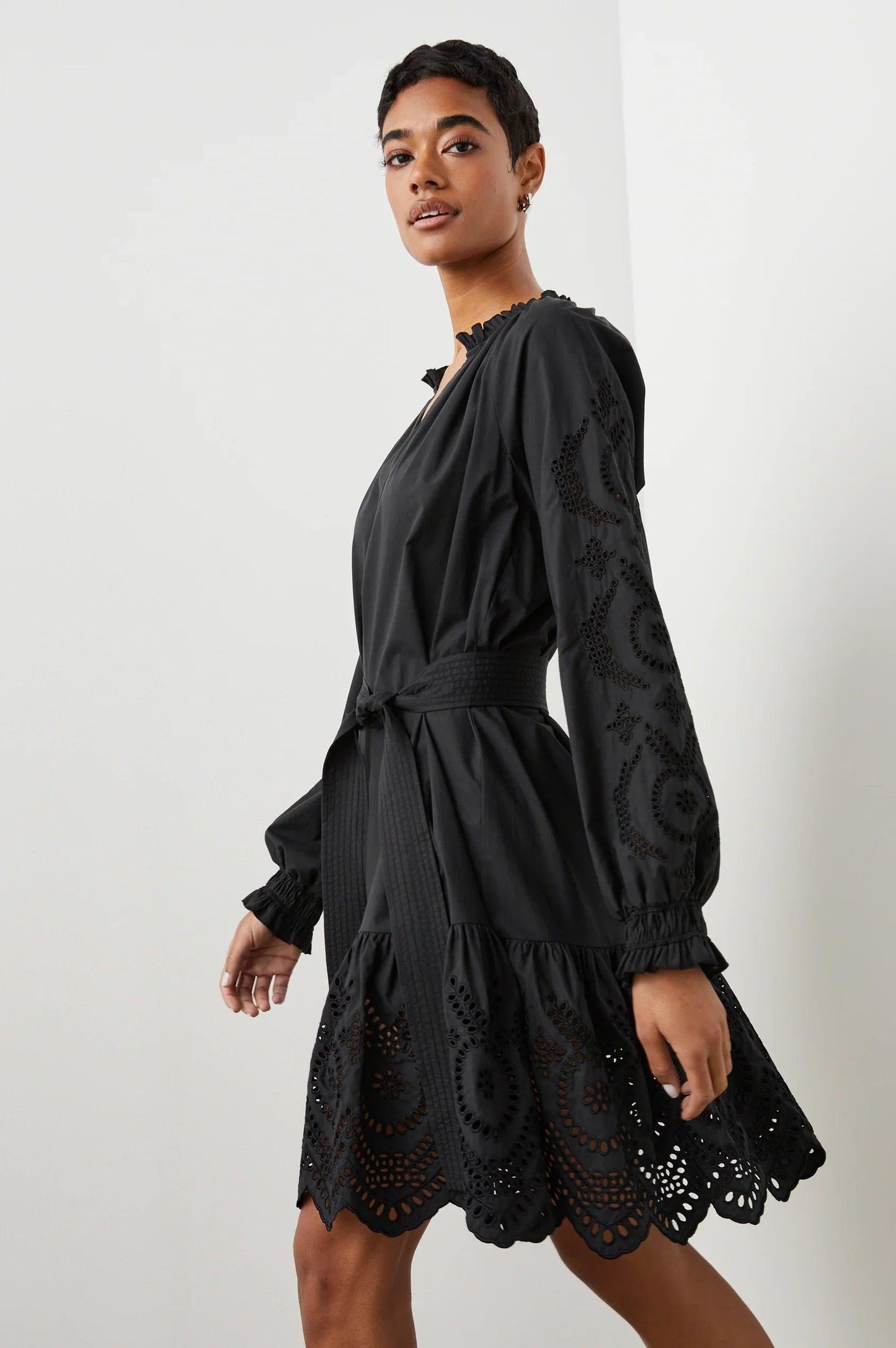 Saylor Dress Black Eyelet - No22 Damplassen