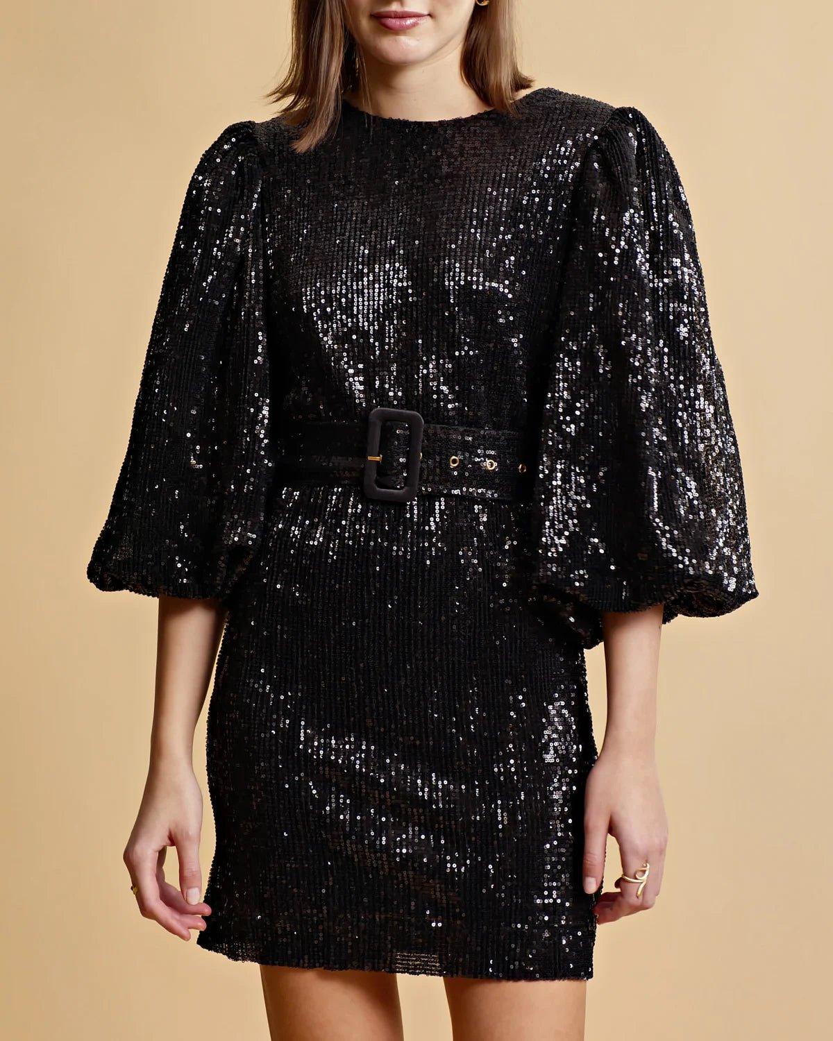 byTiMo - Sequins Dress Black - No22 Damplassen