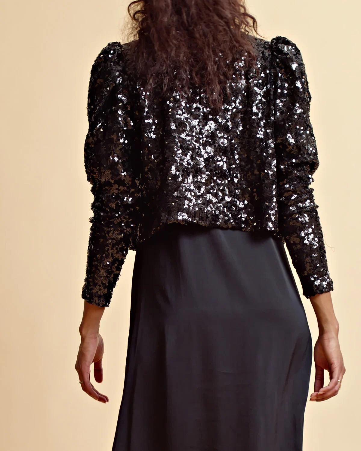 Sequins Jacket Black - No22 Damplassen