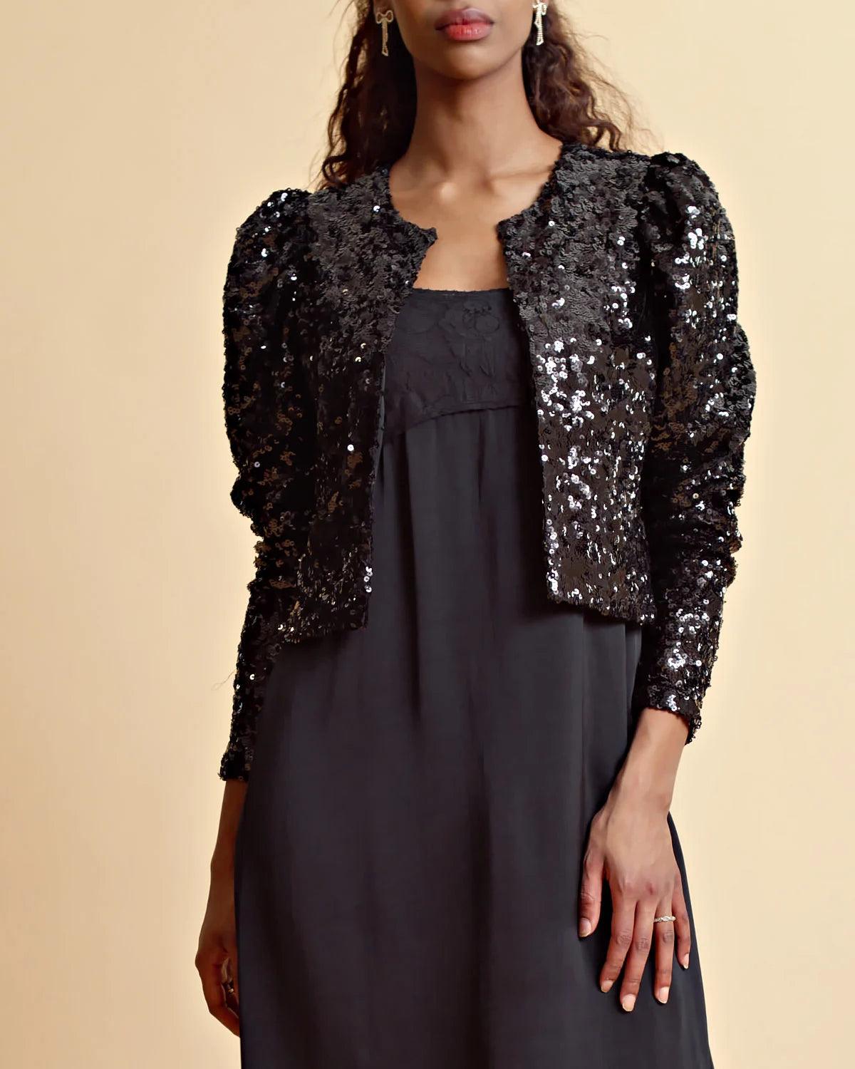 Sequins Jacket Black - No22 Damplassen