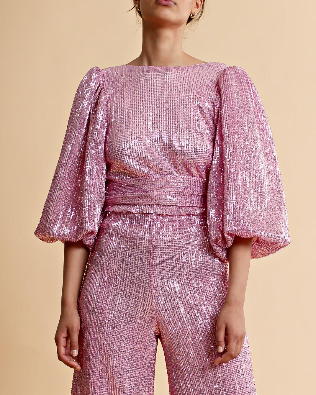 byTiMo - Sequins Top Pink - No22 Damplassen