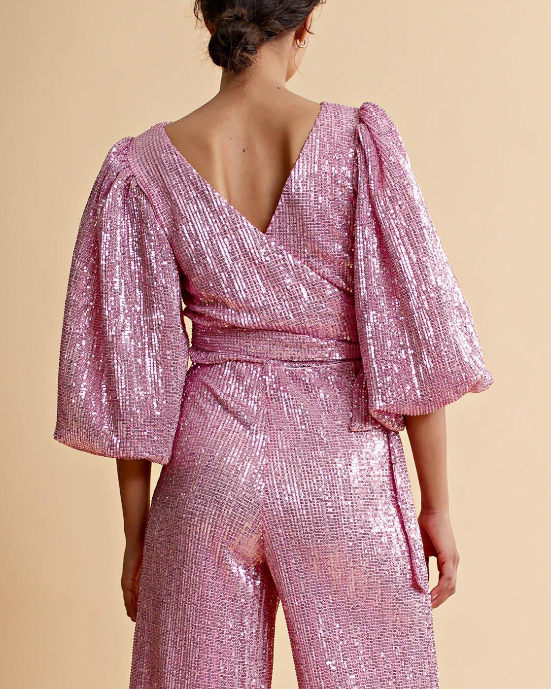 byTiMo - Sequins Top Pink - No22 Damplassen