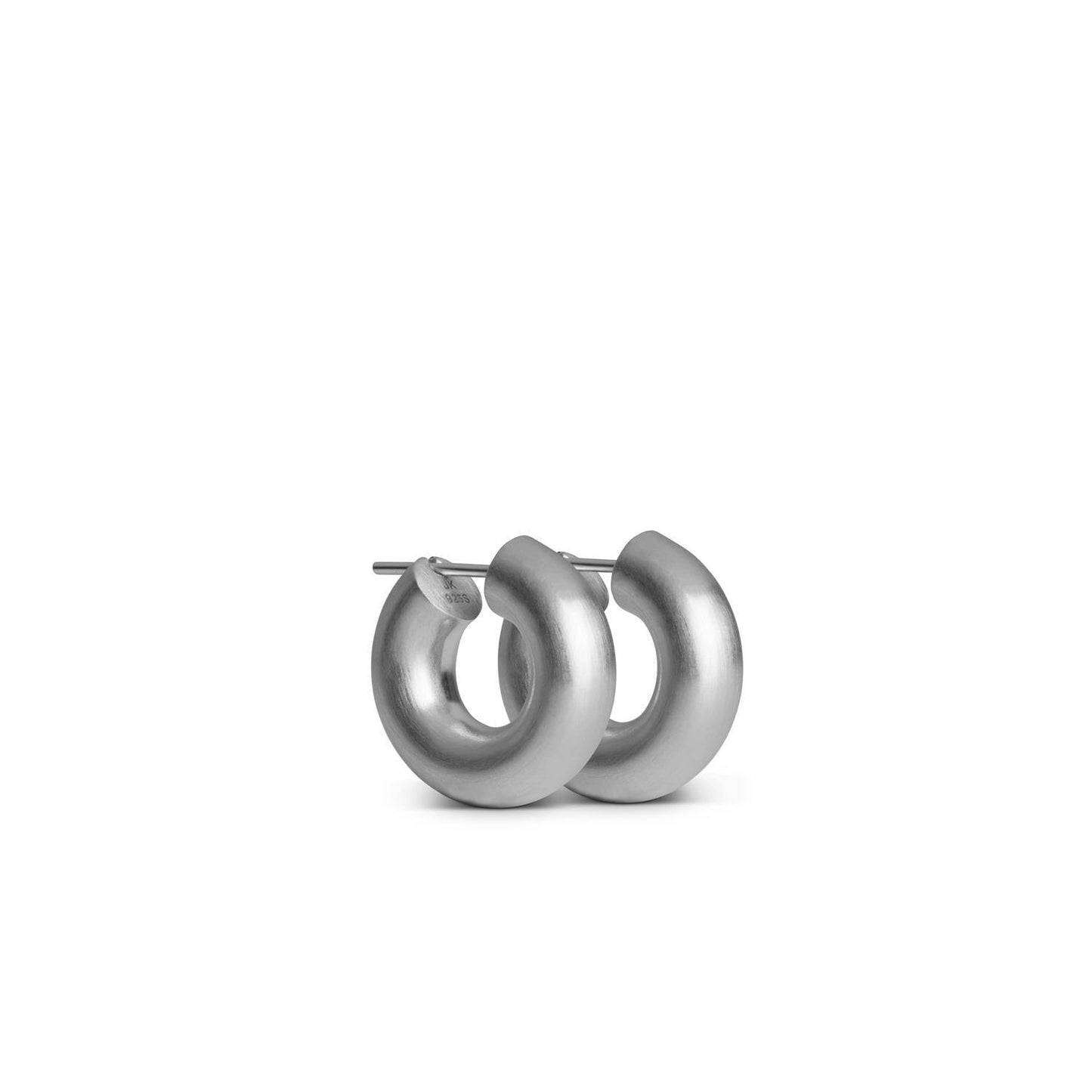 Small Chunky Hoops Silver - No22 Damplassen
