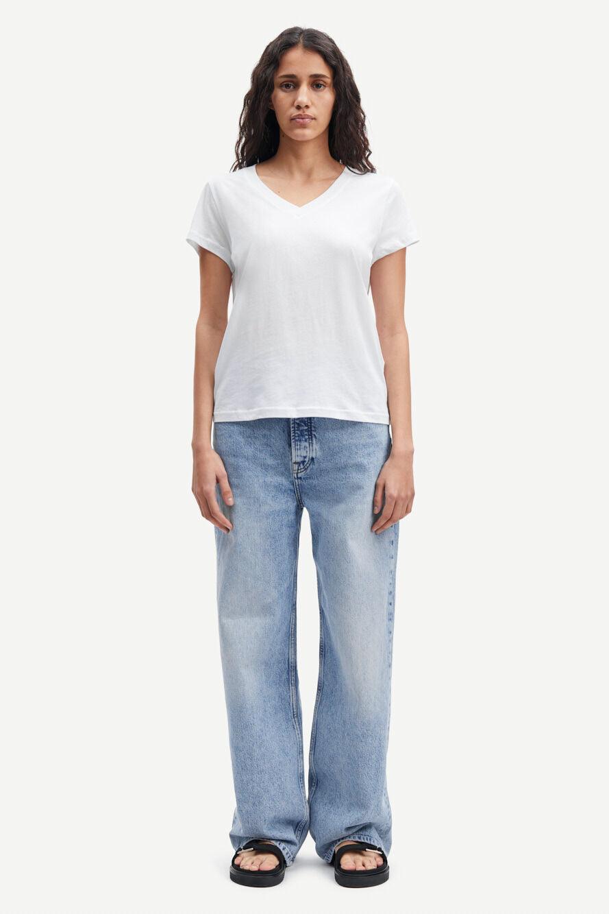 Solly V-N T-Shirt White - No22 Damplassen