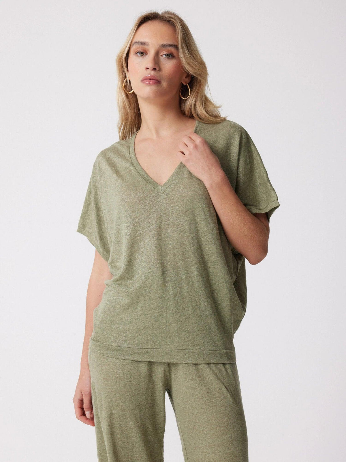 Sophia T-shirt Lichen - No22 Damplassen