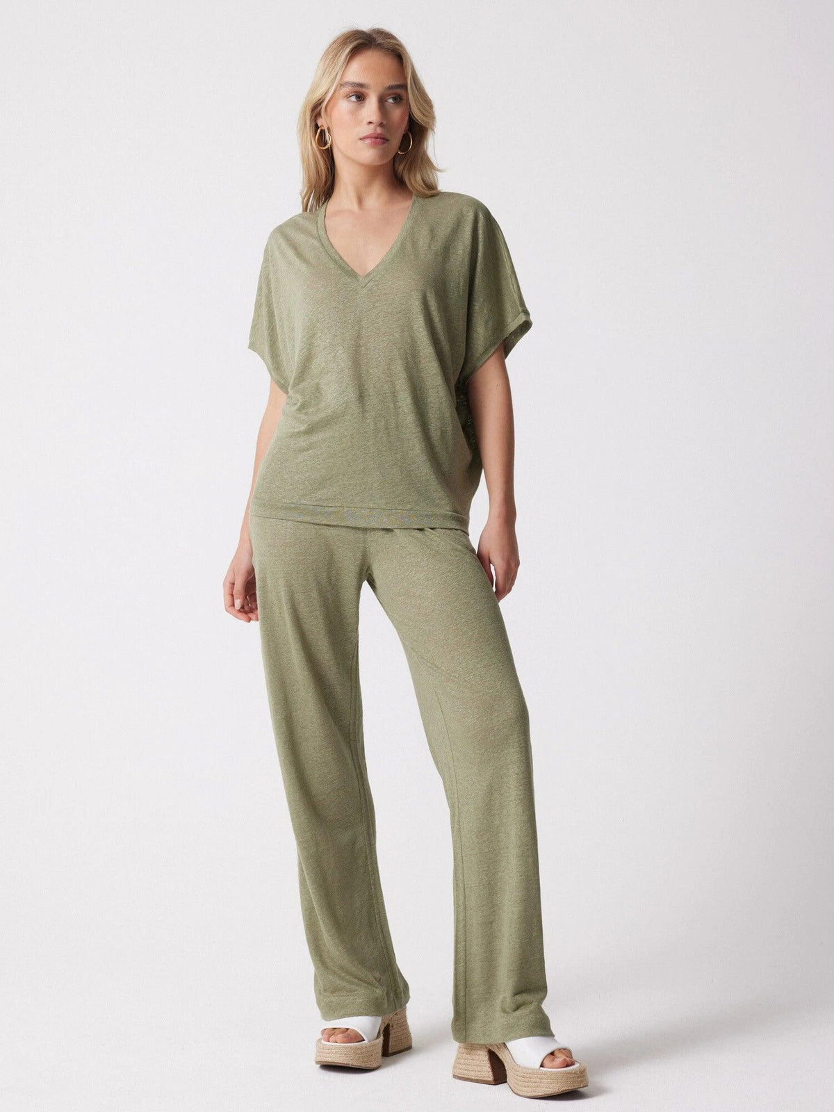 Sophia T-shirt Lichen - No22 Damplassen