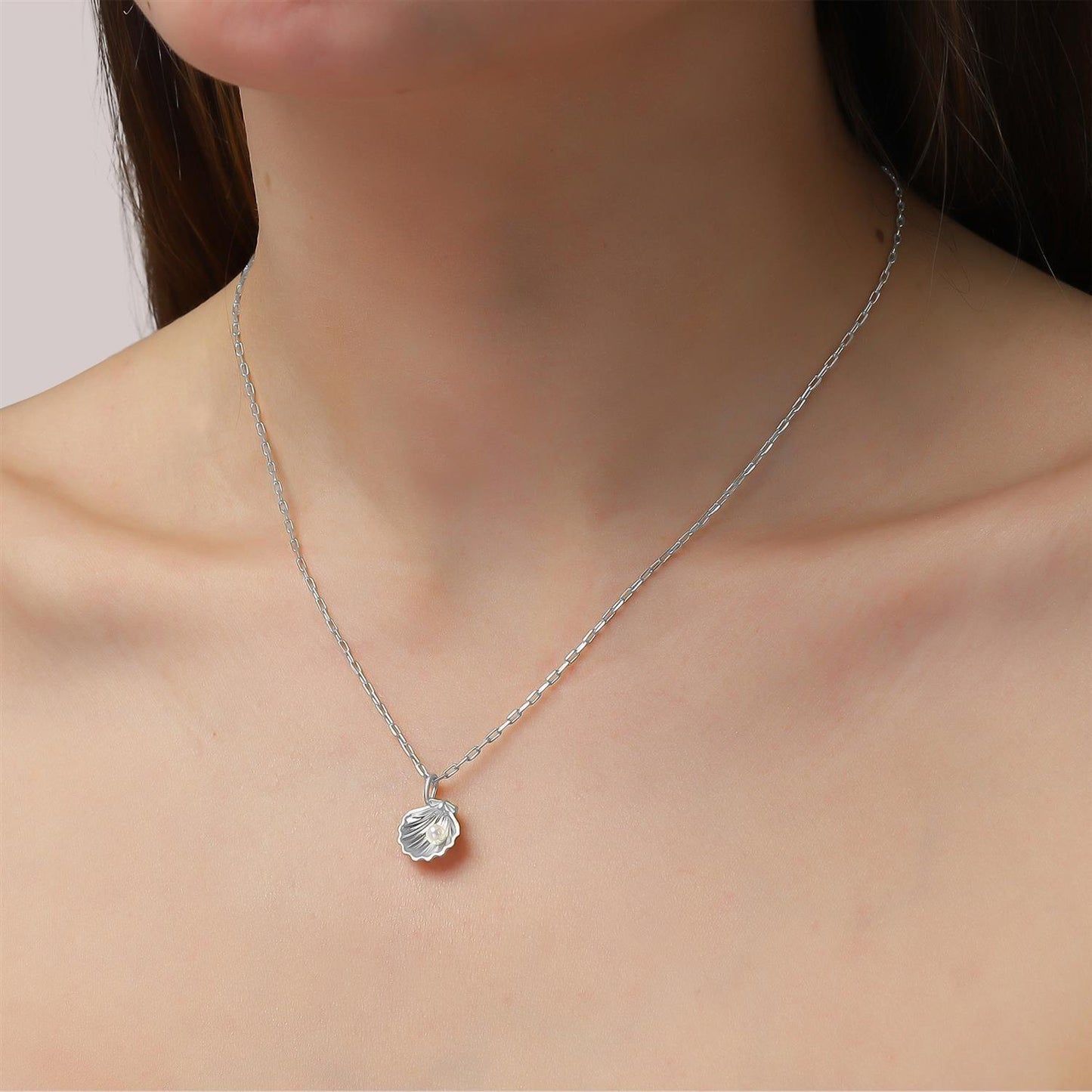 Jane Kønig - Souvenir Shell Pendant Silver - No22 Damplassen