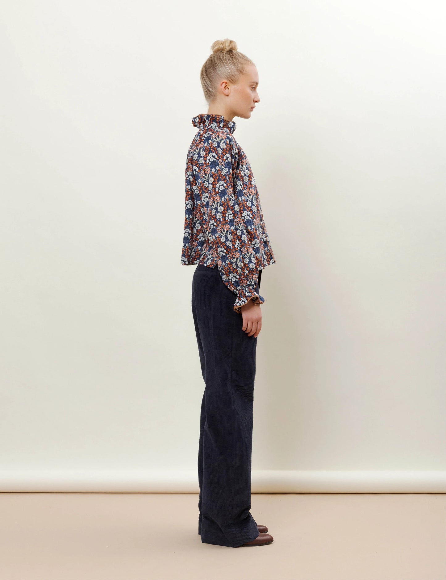 Stefani Pants Navy Cord - No22 Damplassen