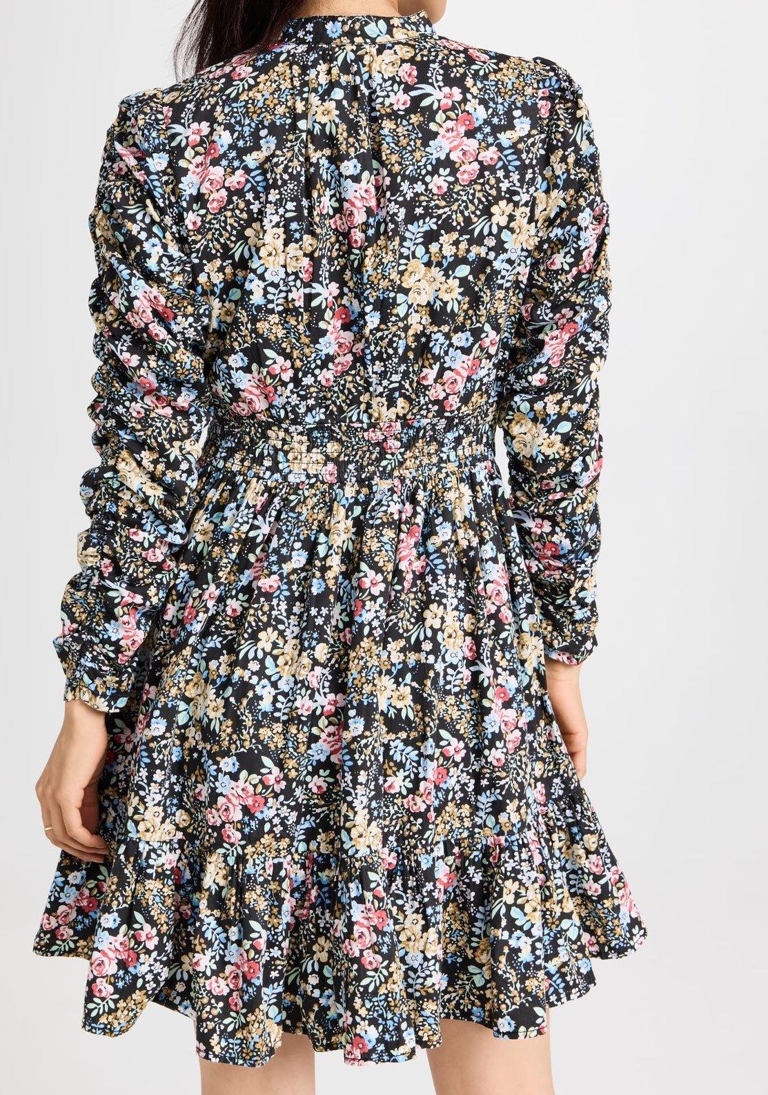 Structured Cotton Mini Dress Midnight Field - No22 Damplassen