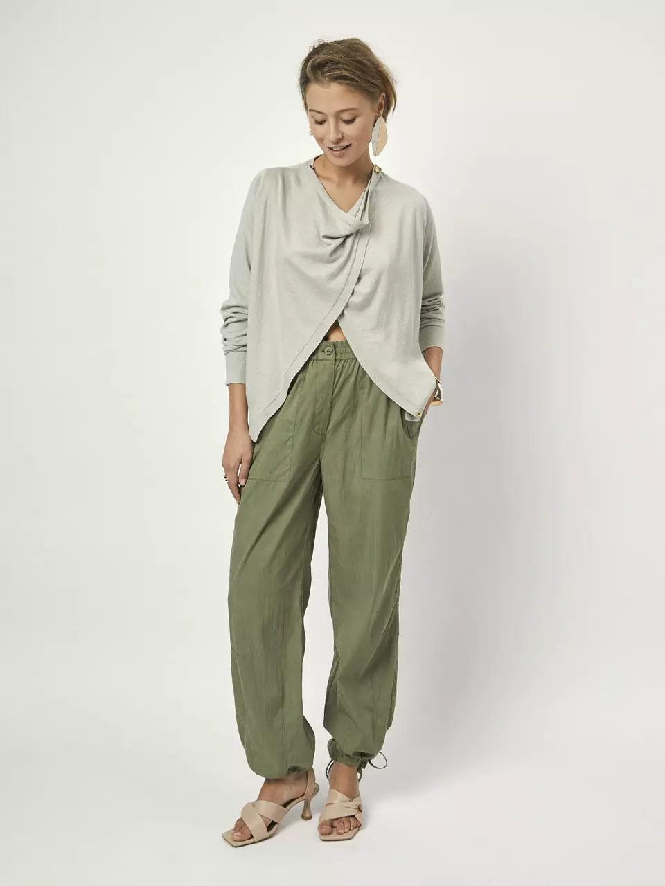 Tiffen Parachute Cargo Pants Thyme Green - No22 Damplassen