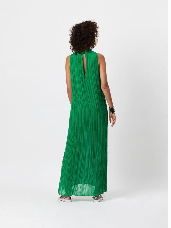 Dante6 - Trixie Pleated Maxi Dress Ultra Green - No22 Damplassen
