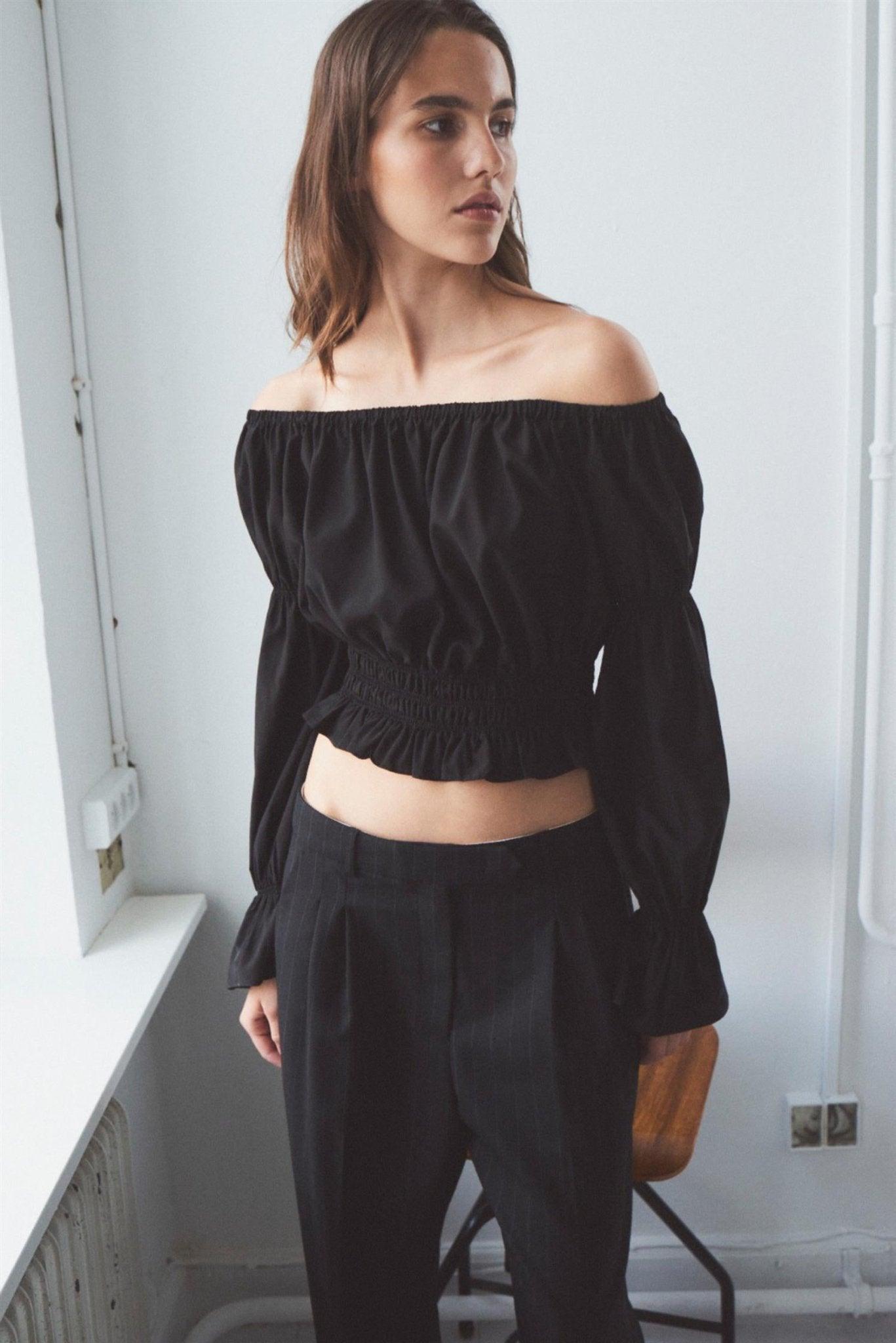 Designers Remix - Valerie Off-Shoulder Blouse Black - No22 Damplassen