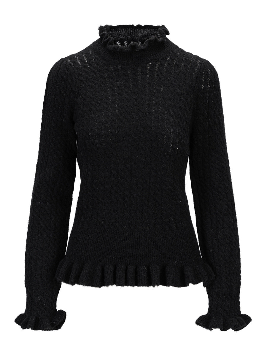 Vienna Alpaca Sweater Black - No22 Damplassen