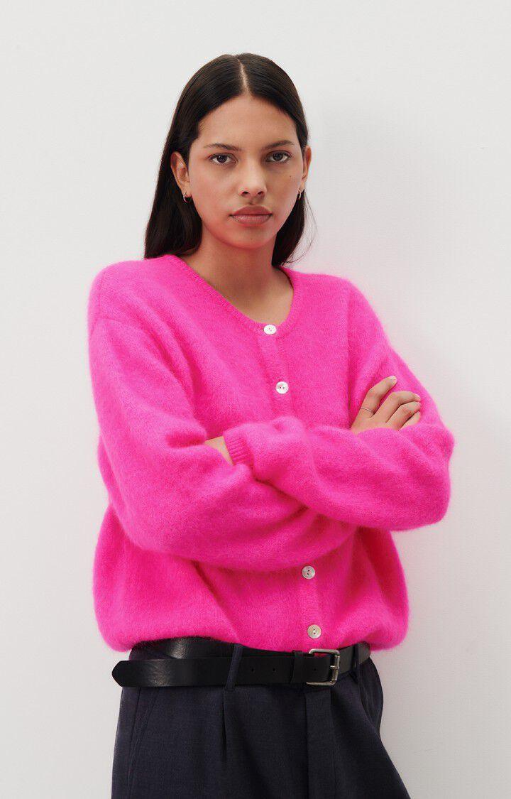 Vitow Cardigan Fluorescent Pink Melange - No22 Damplassen