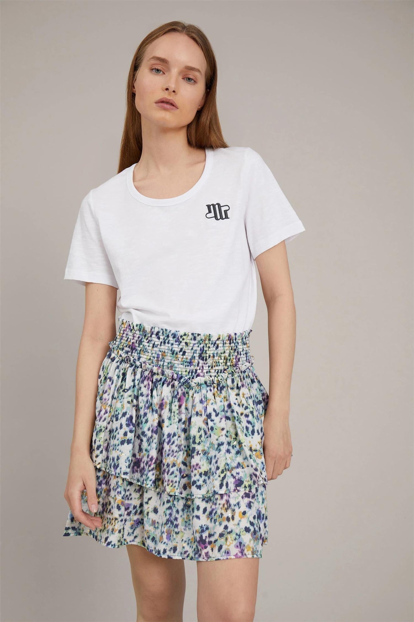 Volana Skirt White - No22 Damplassen