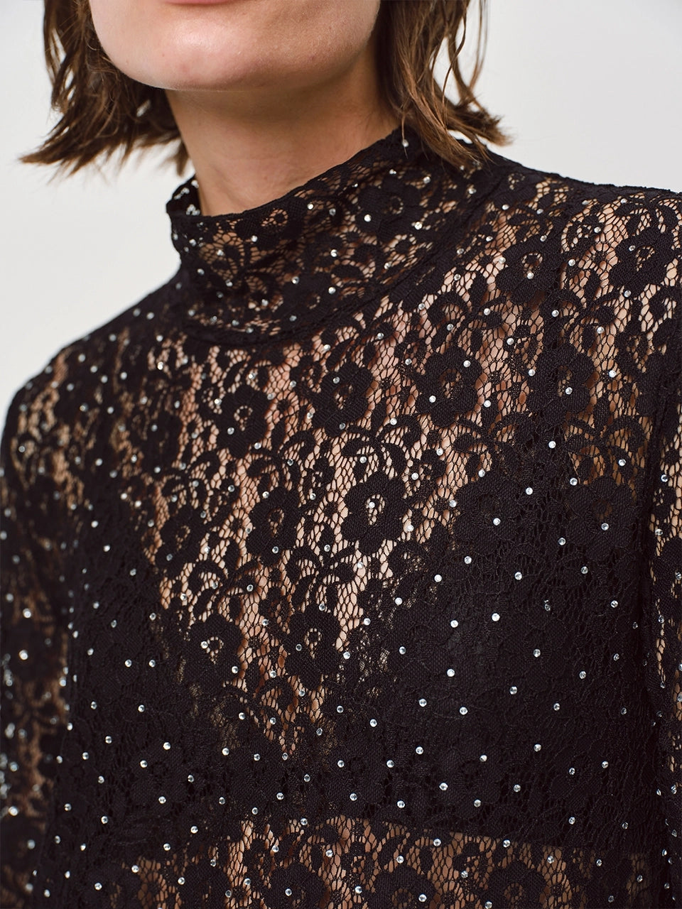 Volcan Lace Dress Black - No22 Damplassen