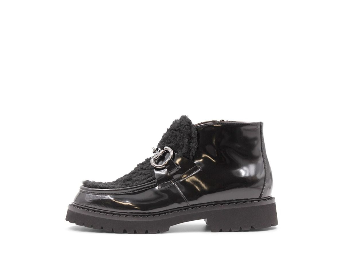 Sankar Shearling Loafers Black