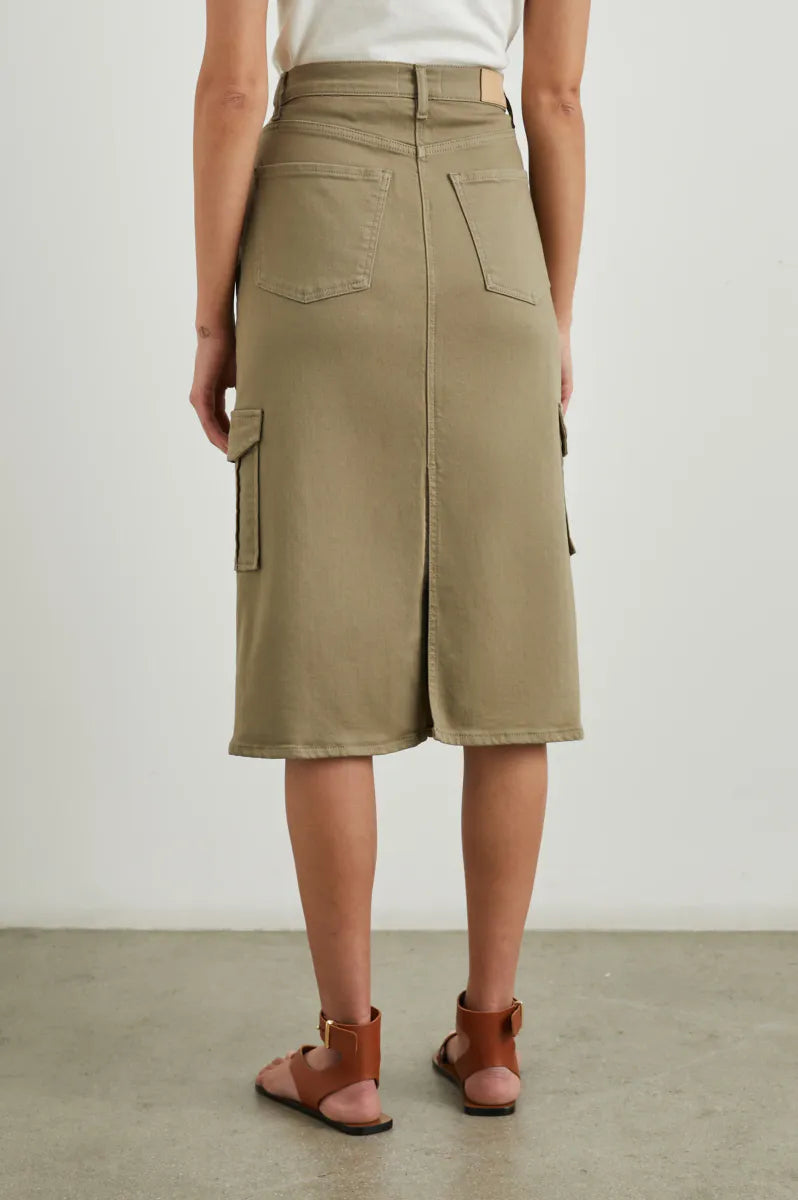The Highland Skirt Cargo Washed Olive
