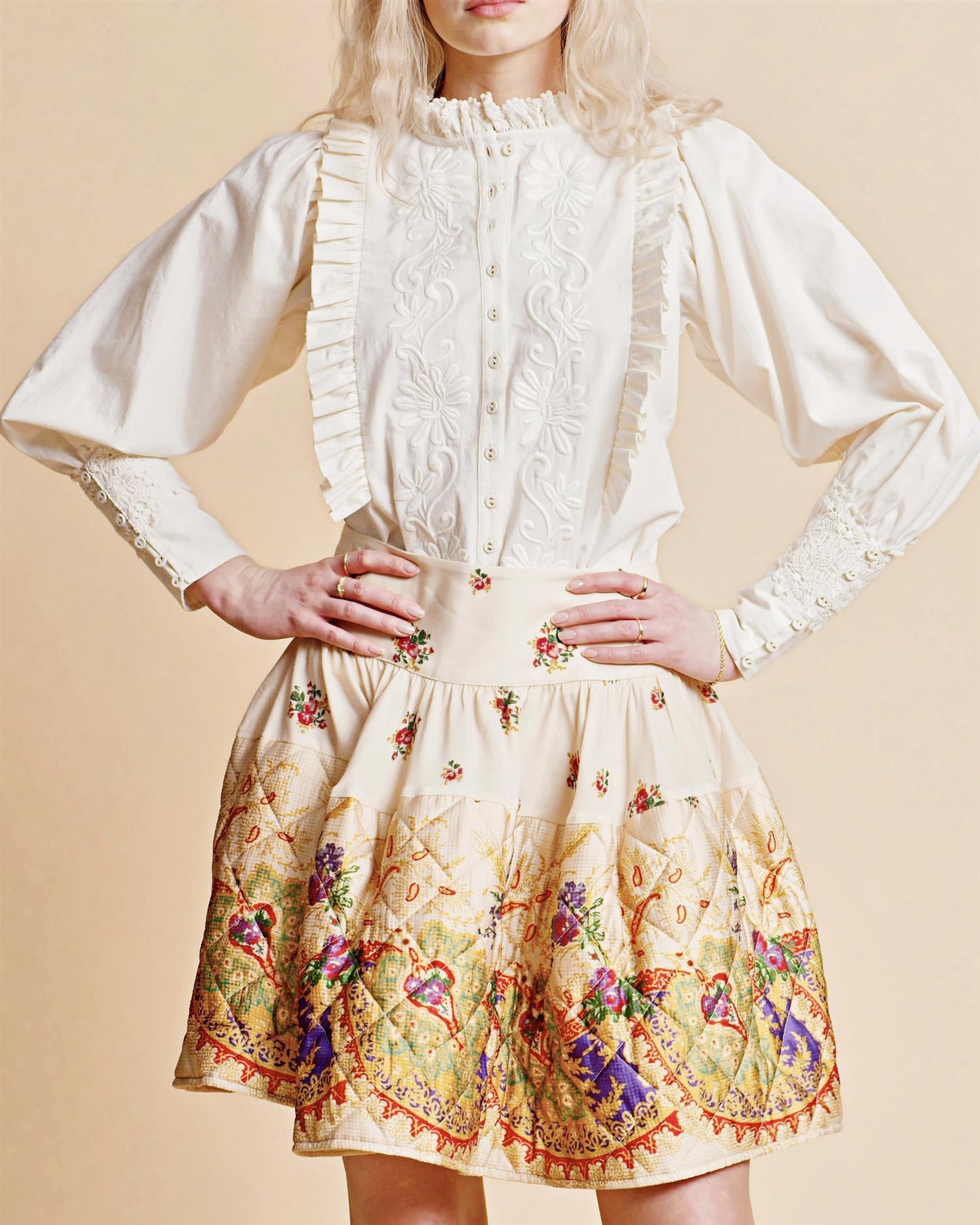Winter Cotton Shirt Off White - No22 Damplassen