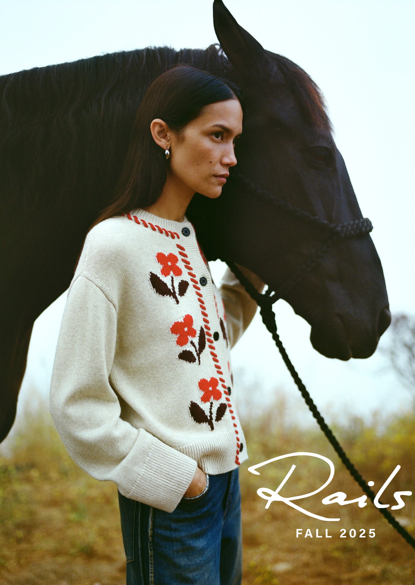 Mavie Cardigan Carmine Floral