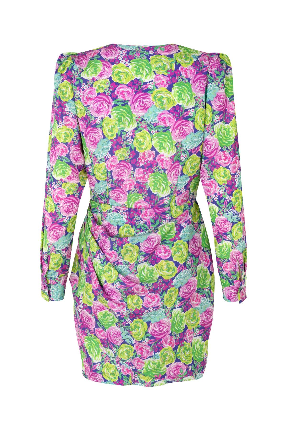 Yvonne Dress Multi Rose - No22 Damplassen