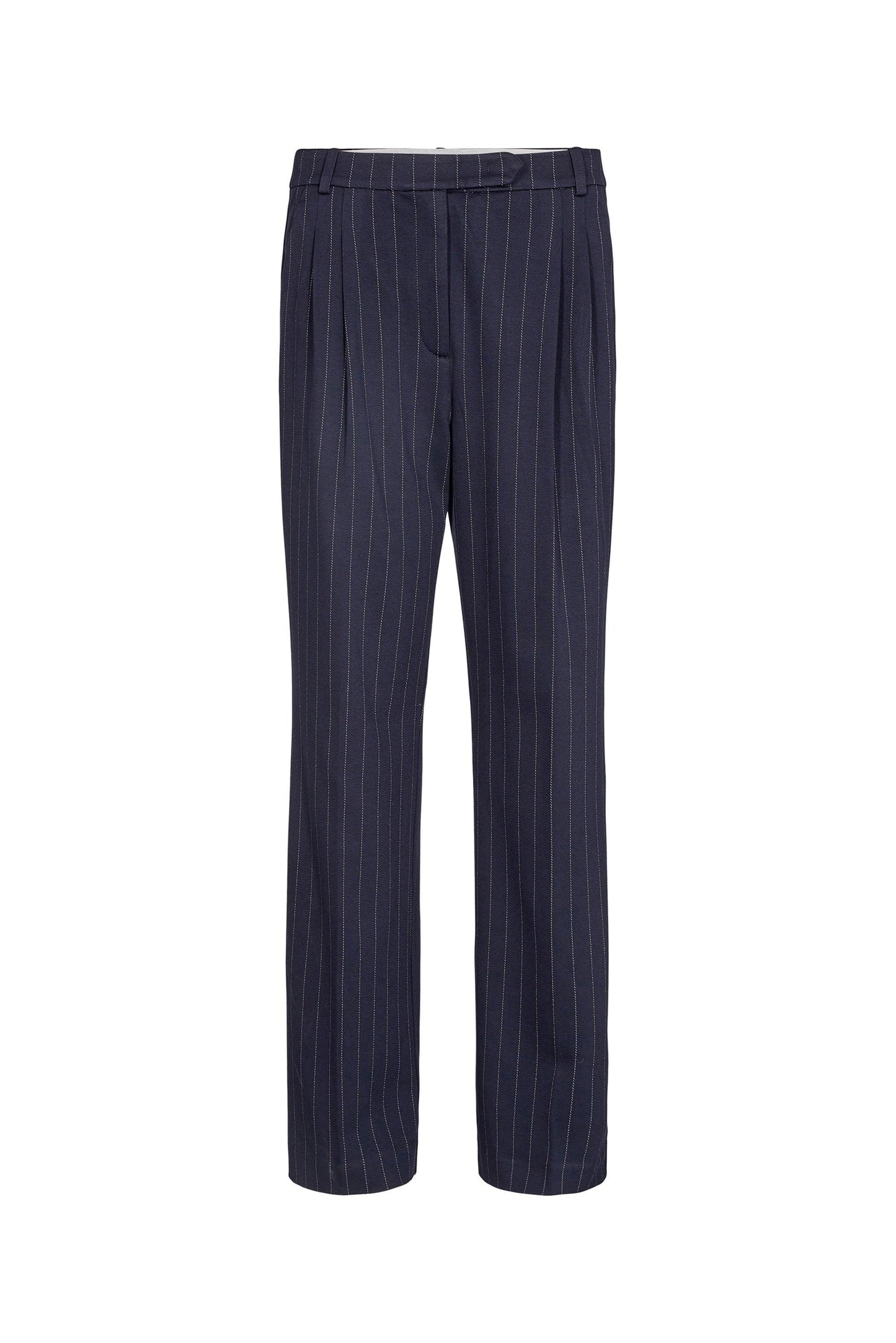 Zoe Pants Navy/White Pinstripe - No22 Damplassen