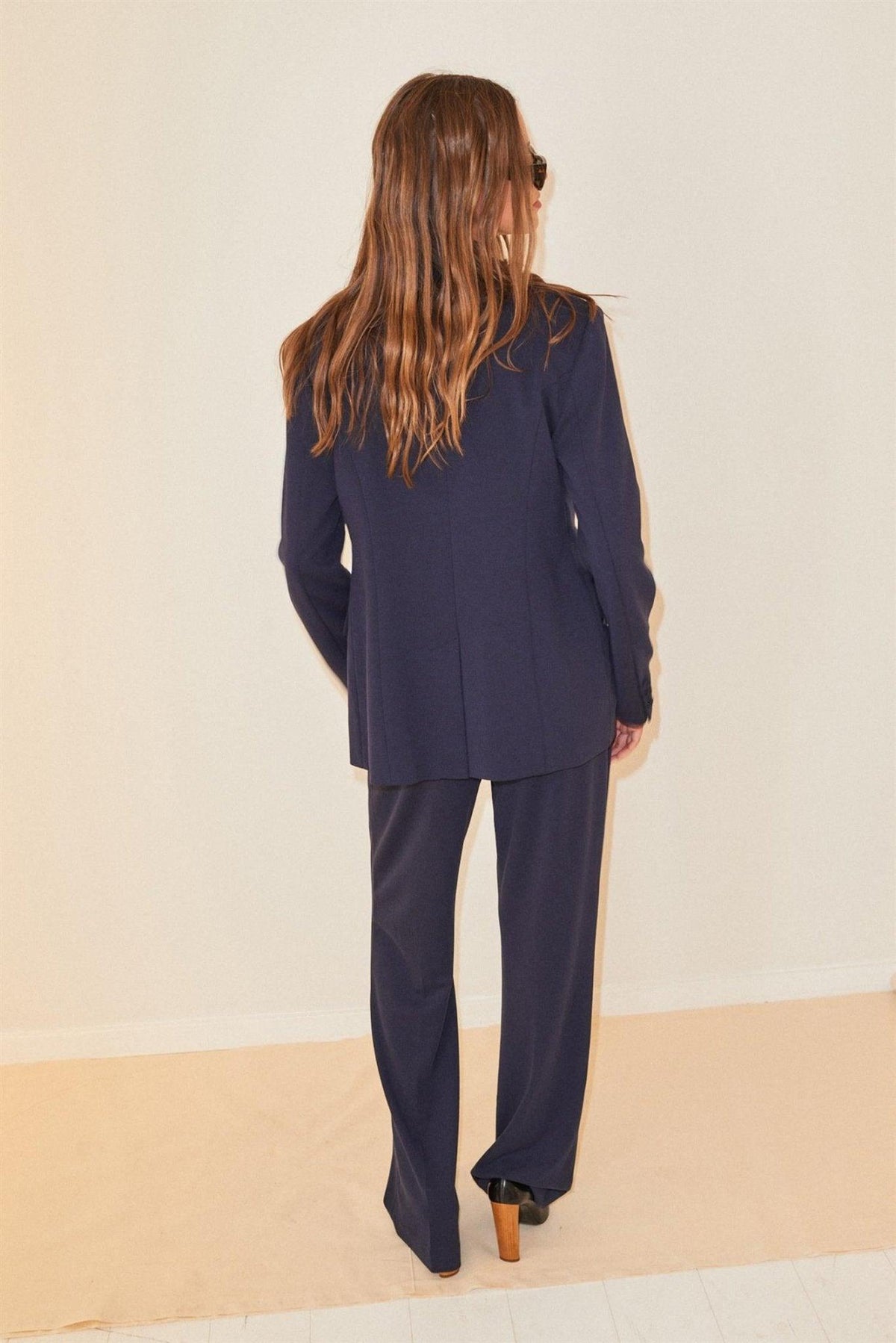 Zoe Slim Blazer Navy - No22 Damplassen