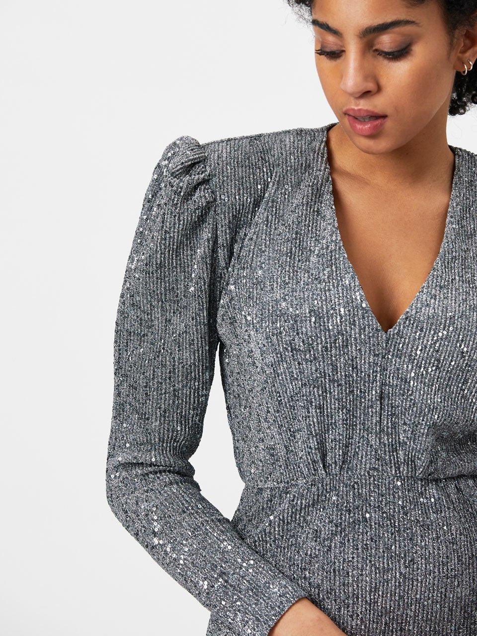 Zouzou Sequins Dress Silver - No22 Damplassen