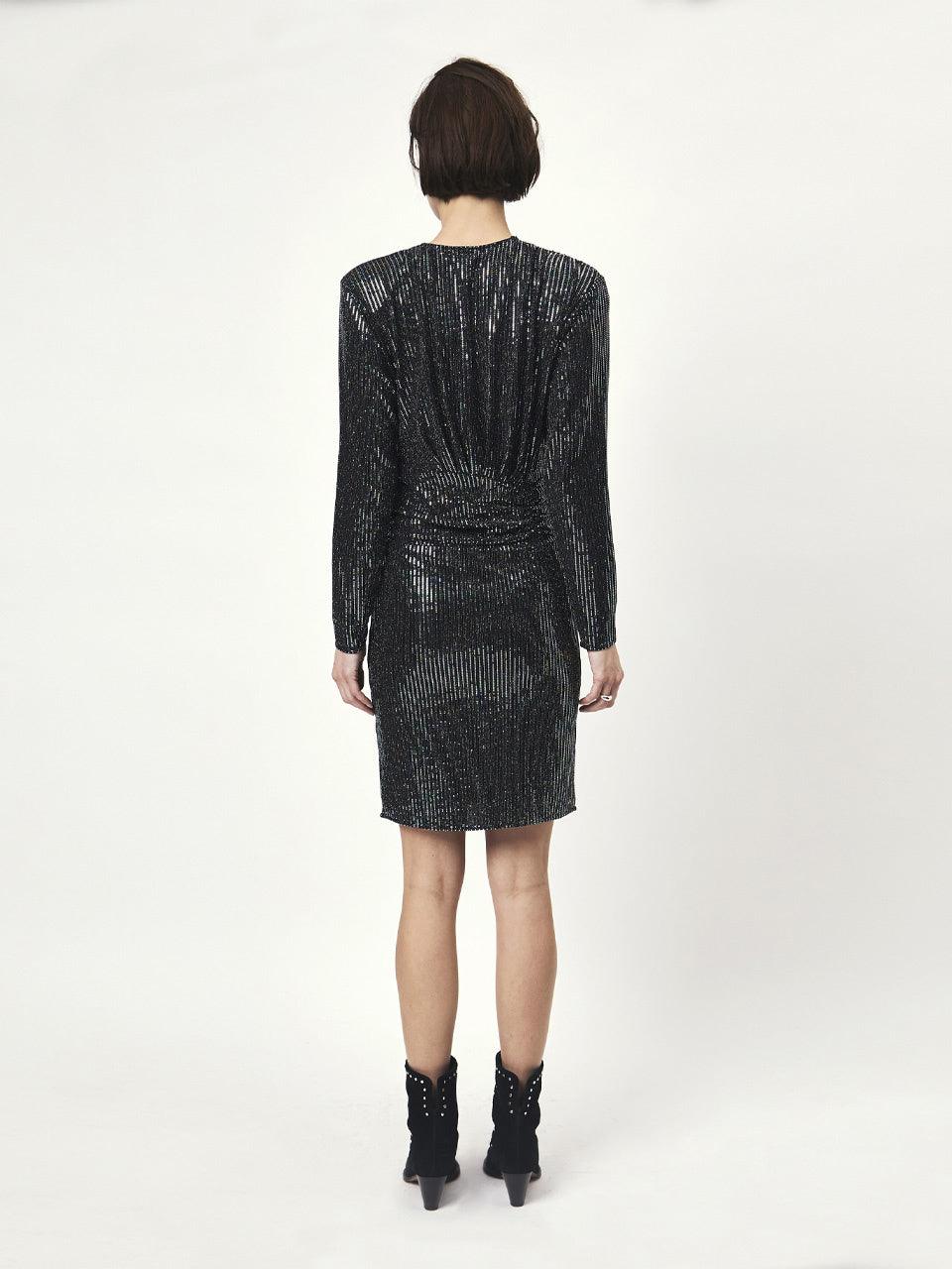 Arcy Sparkling Party Dress Raven